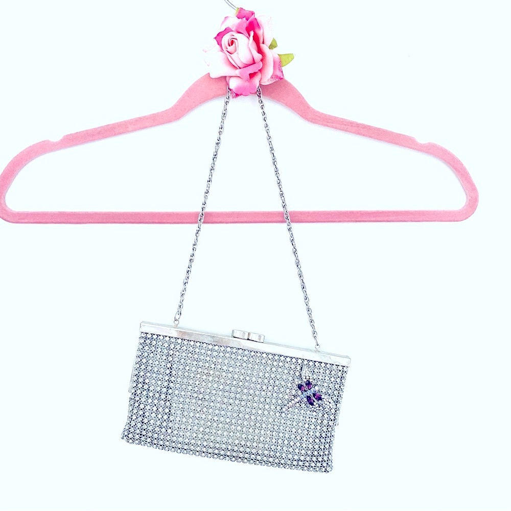💕Isabella Adam’s New York Crystal Embellished Clutch/Purse
